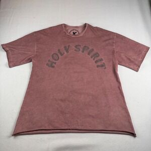Sunday Service "Holy Spirit" T Shirt Size Large Washed Rose Cotton